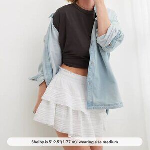Aerie Rock 'n' Ruffle Mini Skirt